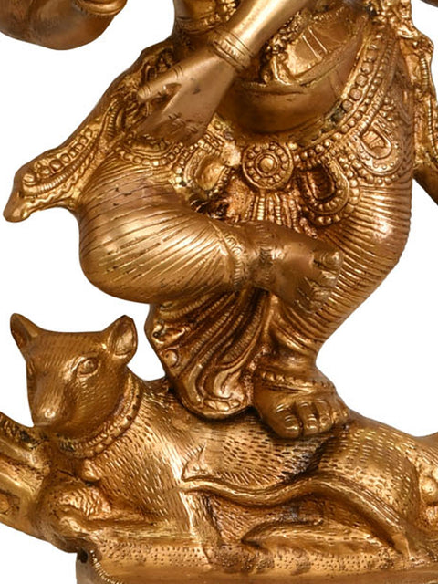 29" Large Size Lord Ganesha as Nataraja Brass Statue | Handmade | Made in India