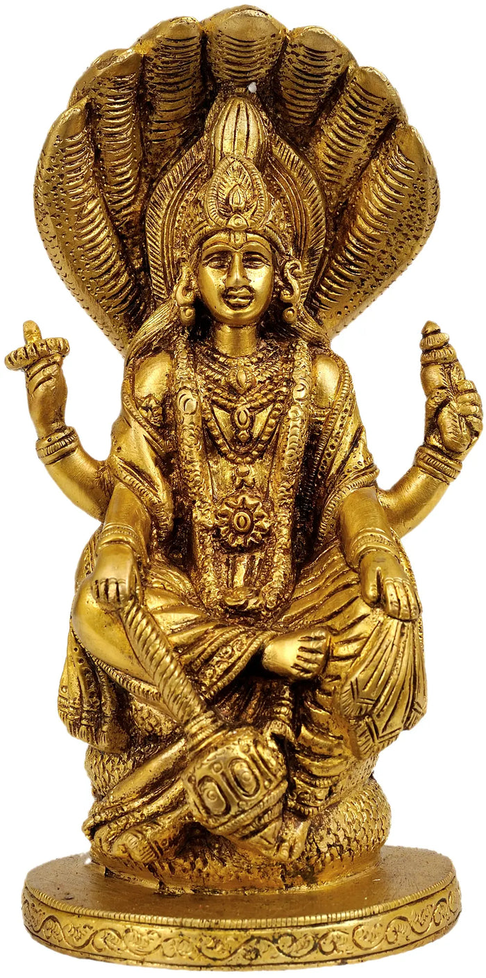 Lord Vishnu Seated on Sheshnag