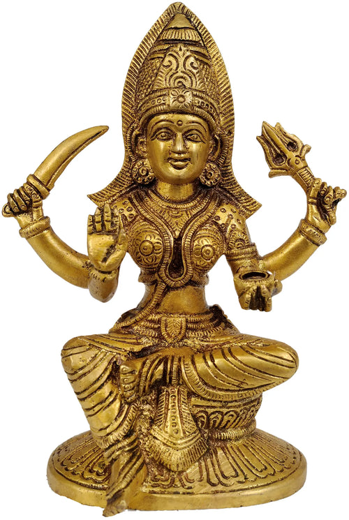 Santoshi Mata Handmade Brass Idol for Home Pooja
