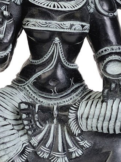 28" Large Buddha Idol in Abhaya and Vitark-Mudra | Handmade Brass Statue