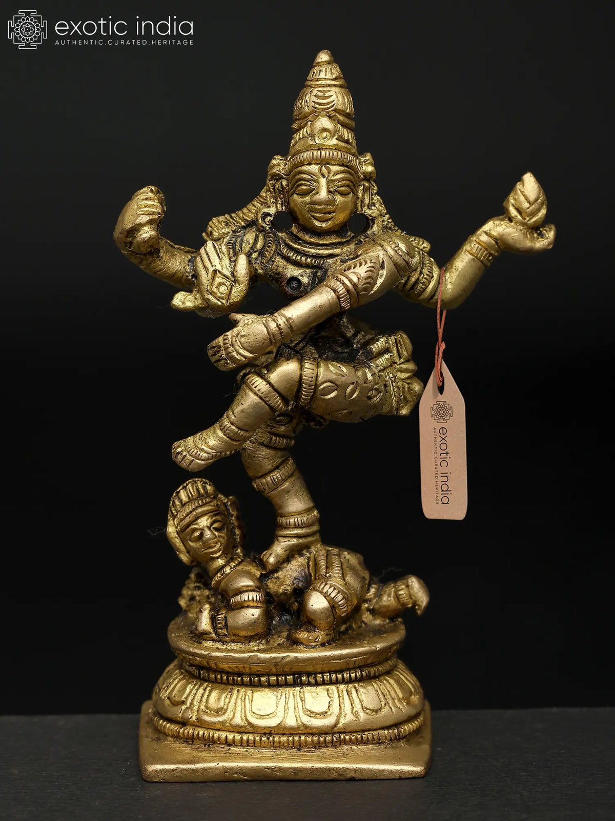 2" Nataraja Small Statue in Brass | Handmade | Made in India