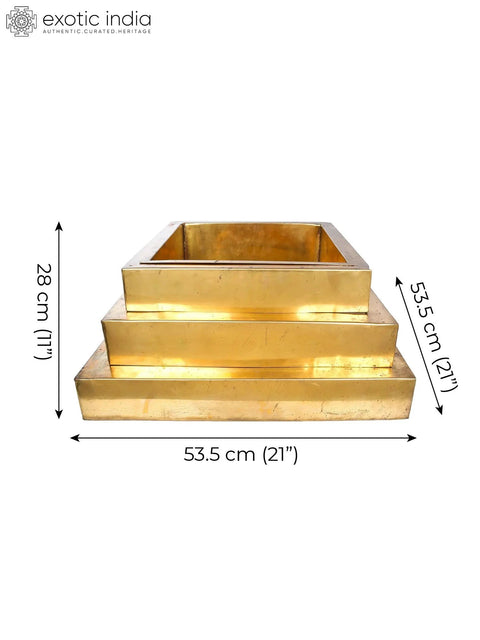 21" Havana Kunda In Brass | Handmade | Made In India