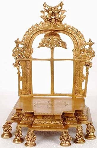12" Brass Kirtimukha Throne Handmade Idol