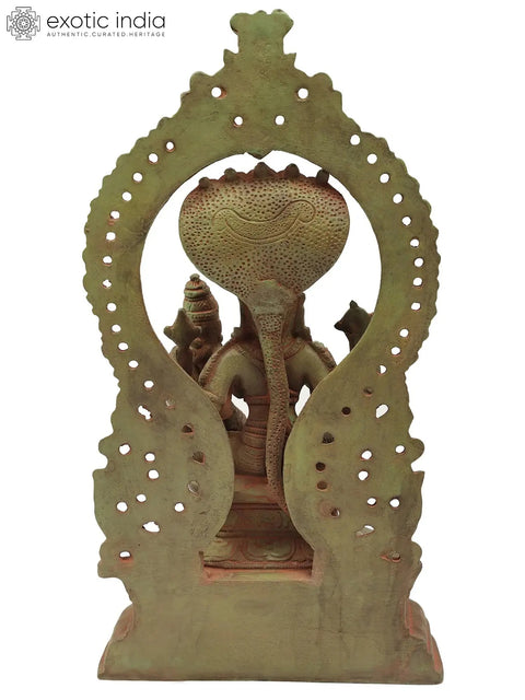 10" Vishnu and Lakshmi Brass Statue | Handmade Brass Idols | Made in India
