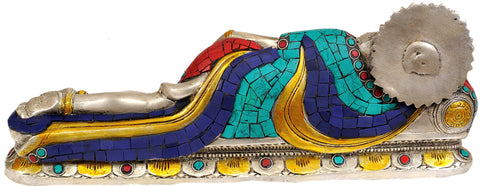 11" Reclining Hanuman In Brass | Handmade | Made In India