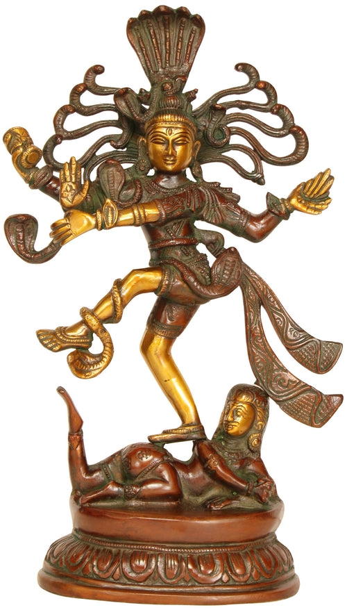 14" Nataraja Handmade Brass Statue for Pooja