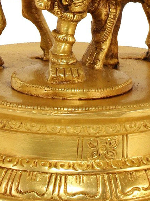 10" Bhagawan Krishna Brass Statue | Handmade | Made in India