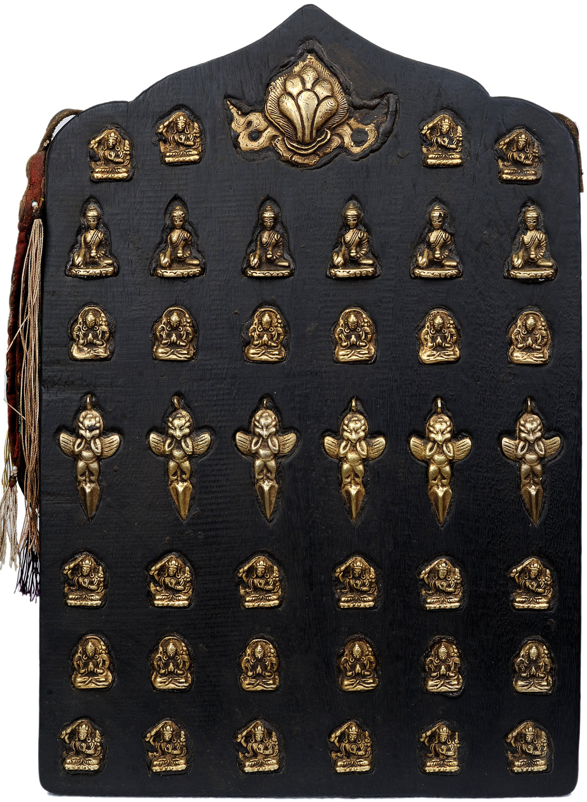 Protective Tibetan Brass Tablet Idol