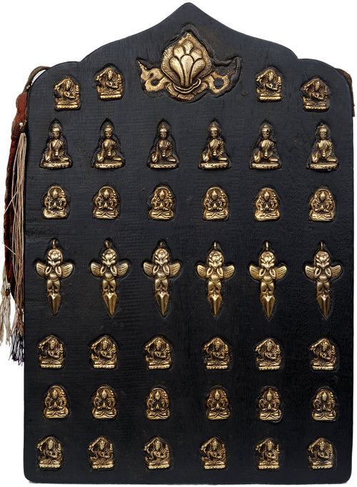 Protective Tibetan Brass Tablet Idol