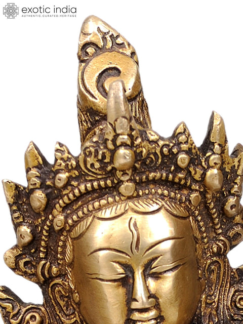 9" White Tara Brass Statue | Handmade Buddhist Deity Idol | Made in India