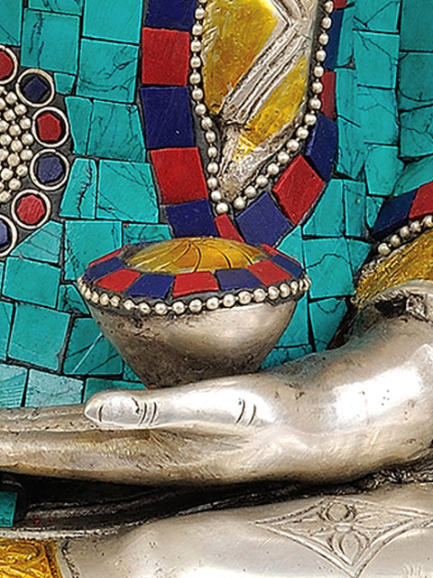 14" Lord Buddha Preaching His Dharma In Brass | Handmade | Made In India