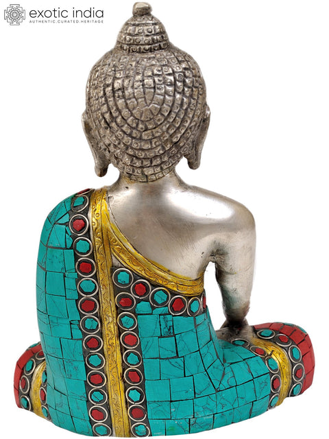 7" Lord Buddha In Brass | Handmade | Made In India