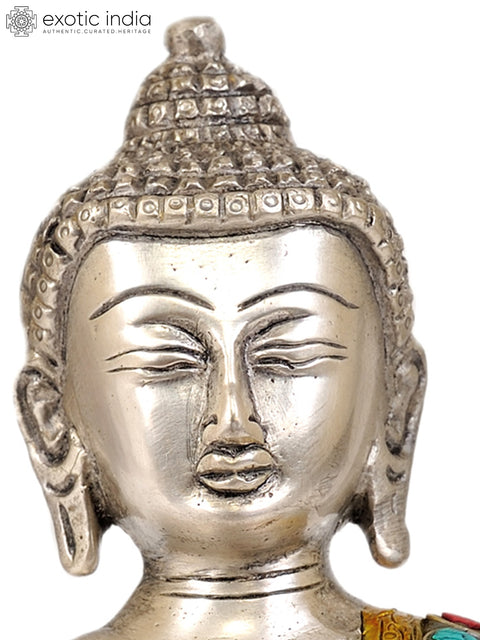 7" Lord Buddha In Brass | Handmade | Made In India