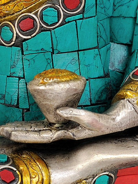 7" Lord Buddha In Brass | Handmade | Made In India