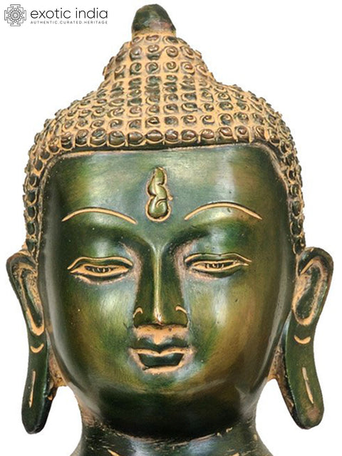 13" Lord Buddha In Brass | Handmade | Made In India
