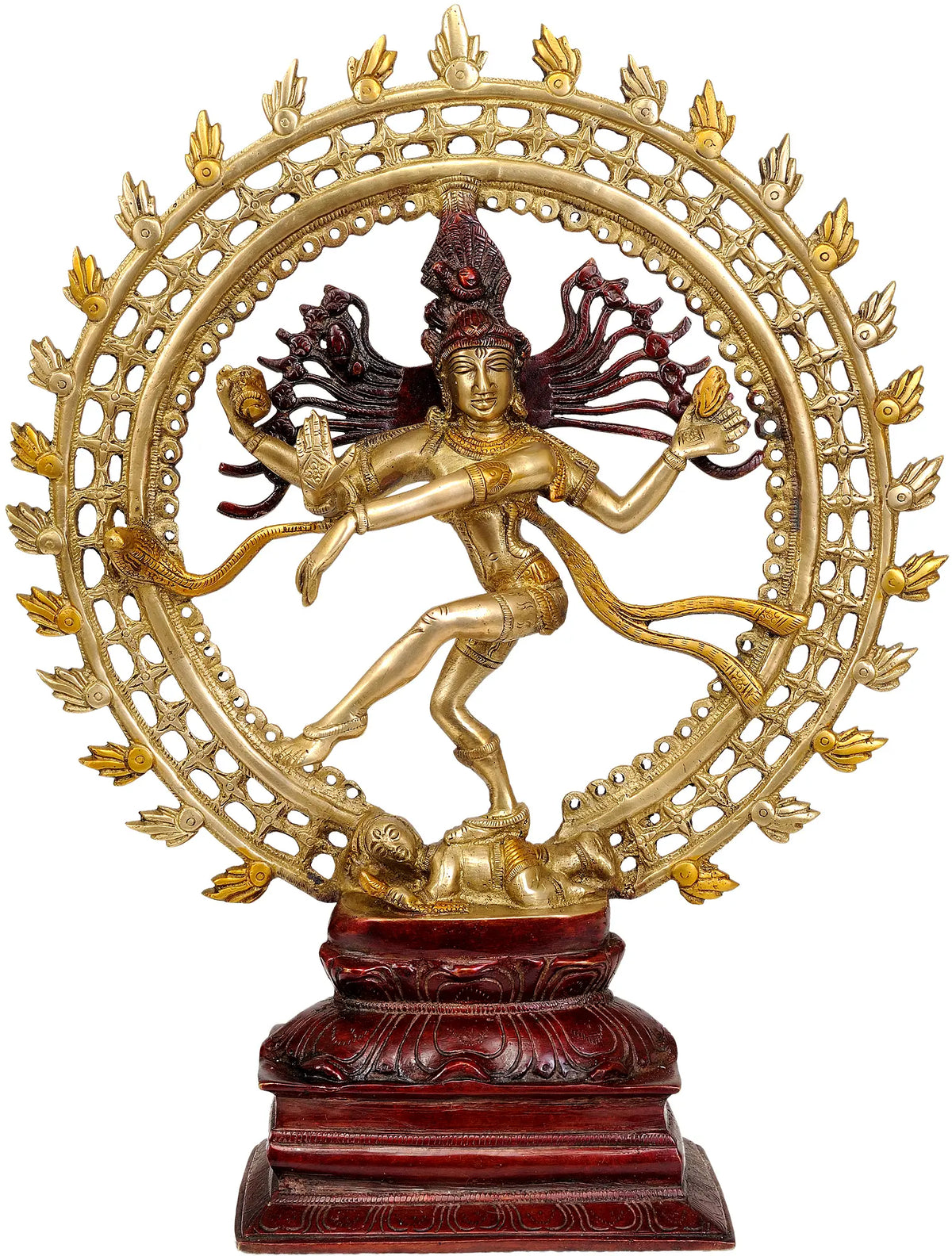 17" Nataraja Handmade Brass Statue for Home Decor