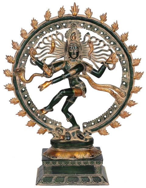 21" Shiva as Nataraja In Brass | Handmade | Made In India