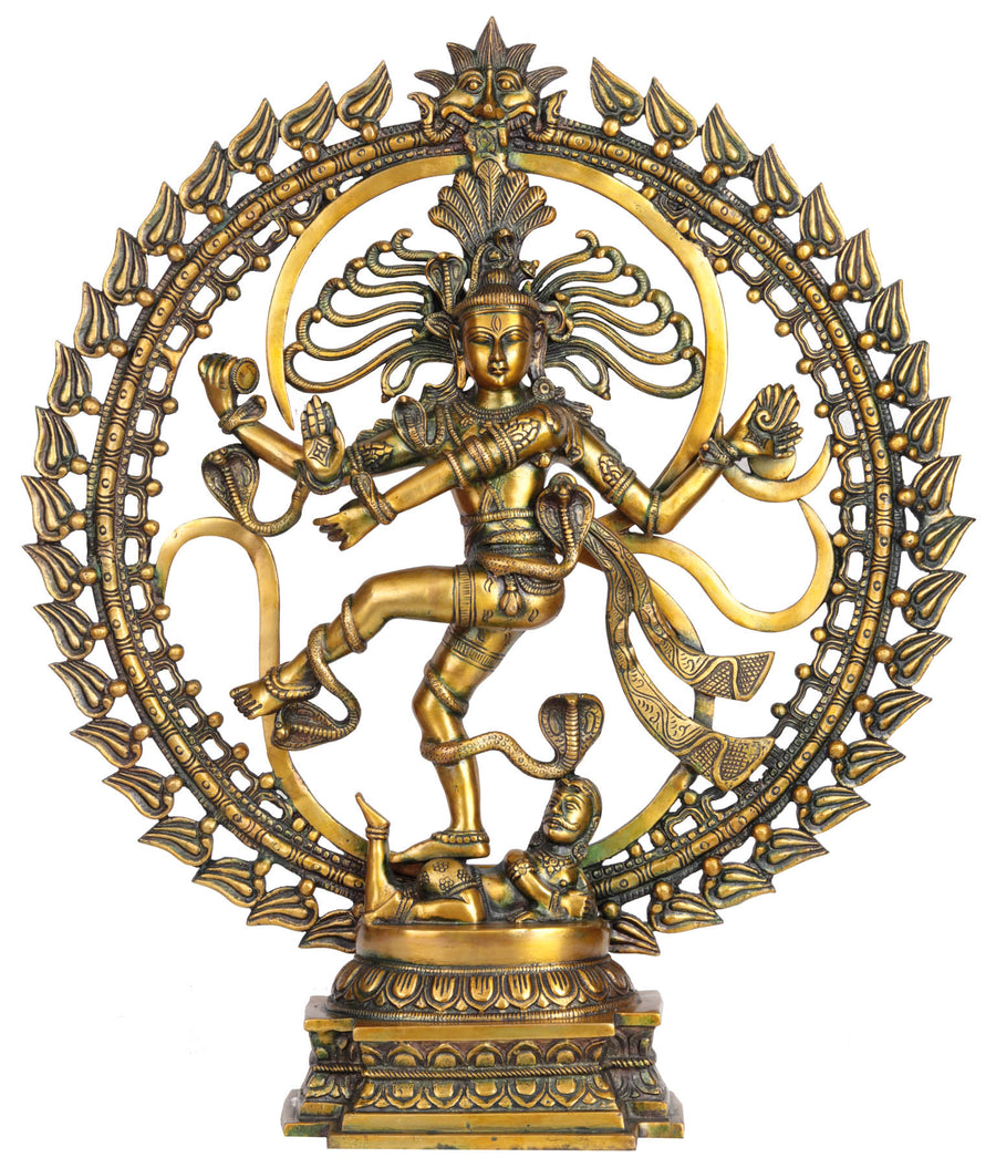 24" Nataraja Handmade Brass Statue for Home Decor