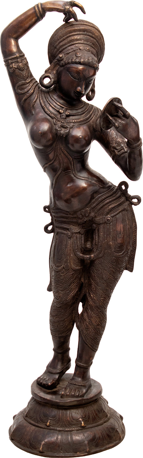 39" Irresistible Daivika Apsara Brass Idol | Handmade | Made In India