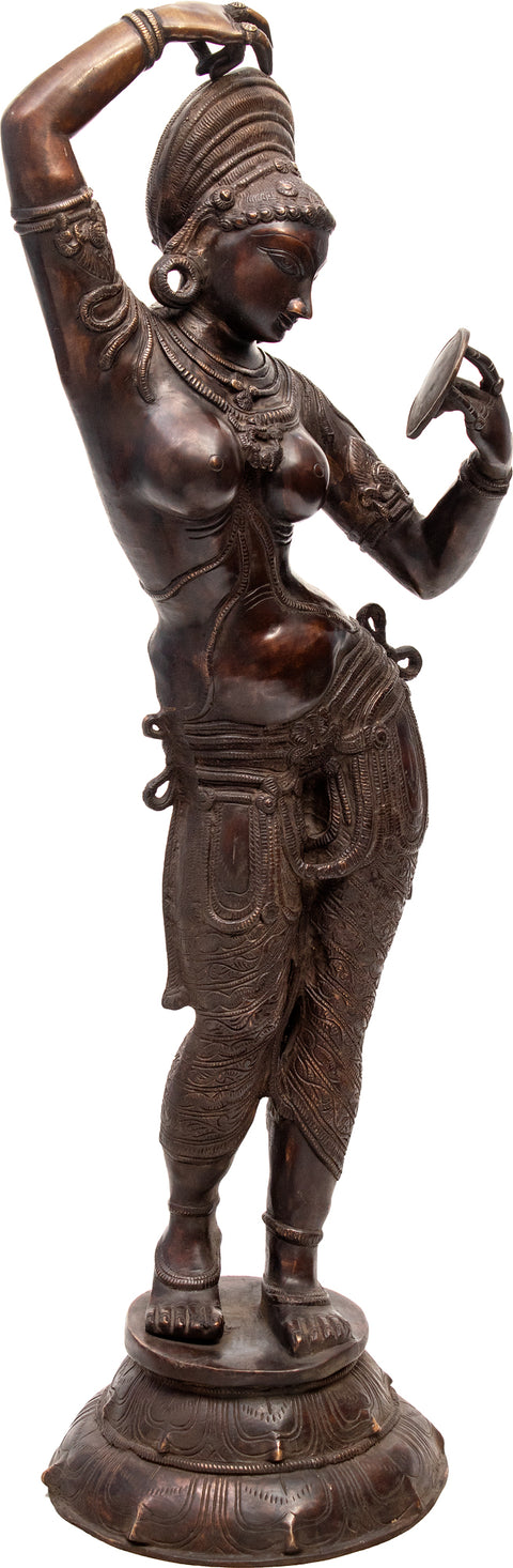39" Irresistible Daivika Apsara Brass Idol | Handmade | Made In India
