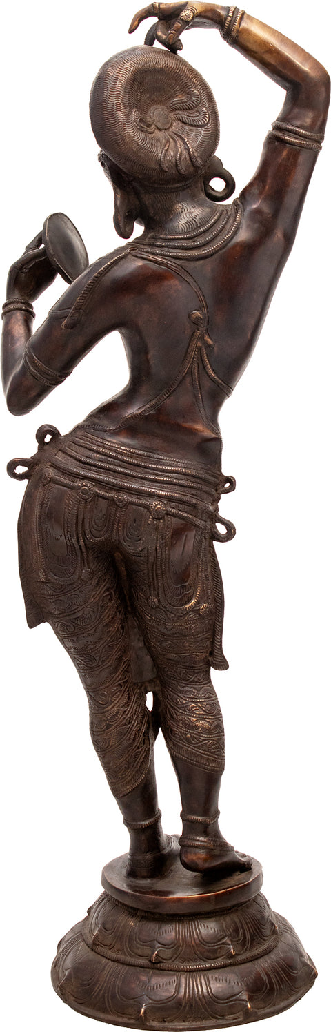 39" Irresistible Daivika Apsara Brass Idol | Handmade | Made In India