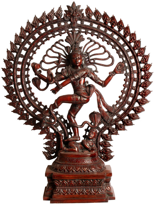 28" Large Nataraja King of Dancers Handmade Brass Statue