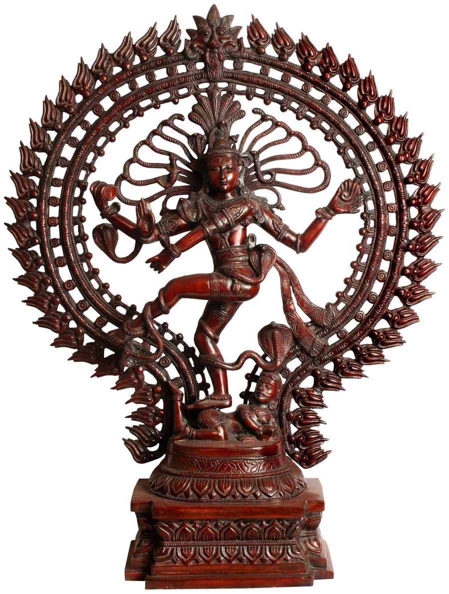 28" Large Nataraja King of Dancers Handmade Brass Statue