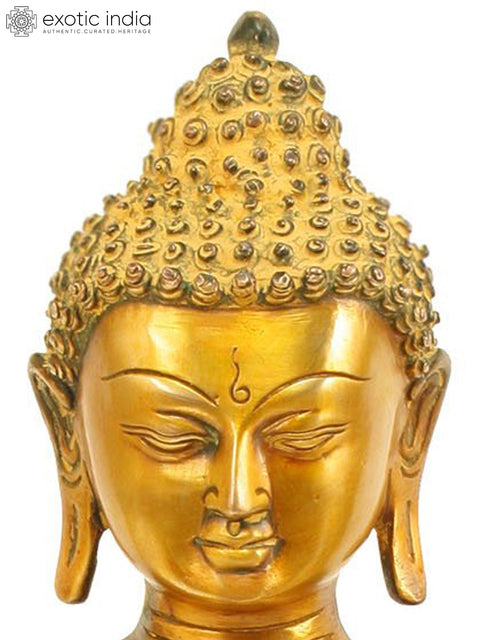 17" Lord Buddha in Bhumisparsha Mudra In Brass | Handmade | Made In India