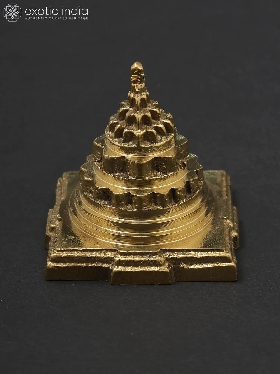 Shri Yantra Meru Brass Statue for Pooja