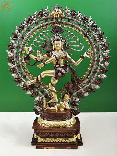 28" Lord Shiva Nataraja Handmade Brass Statue