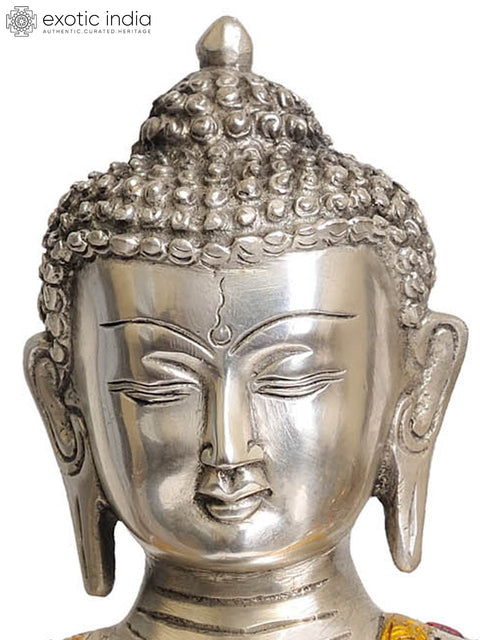 12" Tibetan Buddhist Deity- The Medicine Buddha (Bhaishajyaguru) In Brass | Handmade | Made In India