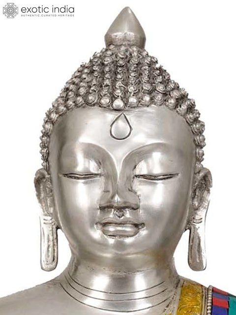 14" Lord Buddha with Dorje In Brass | Handmade | Made In India