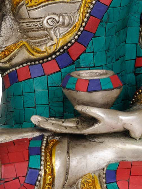 11" Lord Buddha in Bhumisparsha Mudra In Brass | Handmade | Made In India
