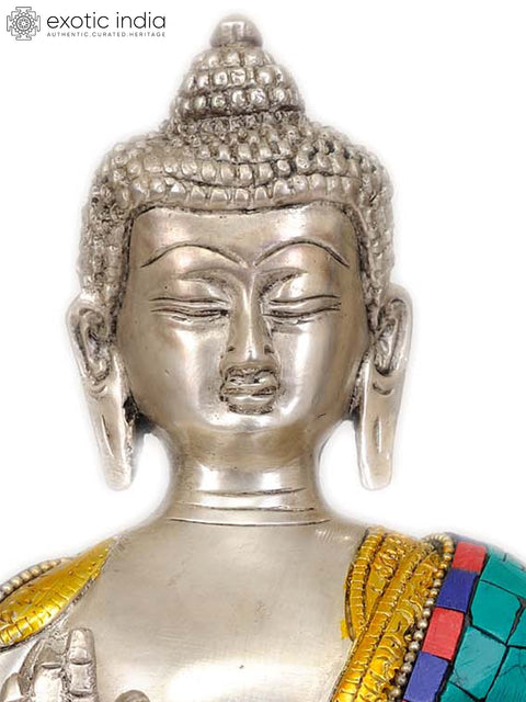 9" Lord  Buddha Interpreting His Dharma In Brass | Handmade | Made In India