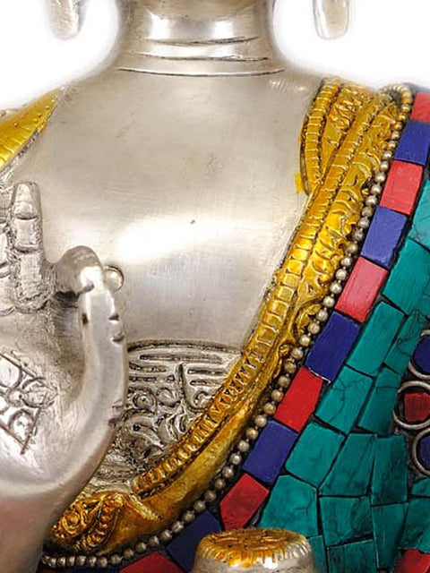9" Lord  Buddha Interpreting His Dharma In Brass | Handmade | Made In India