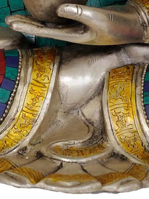 Shakyamuni Buddha Preaching His Dharma In Brass | Handmade | Made In India