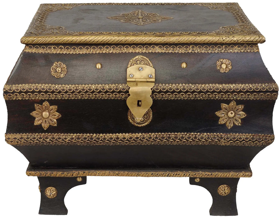 Sanduk Brass Treasure Chest Statue