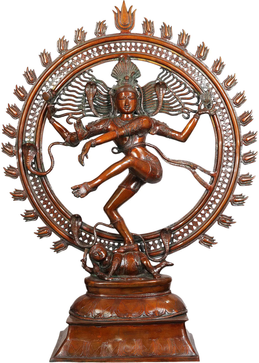 42" Large Shiva Nataraja Handmade Brass Statue