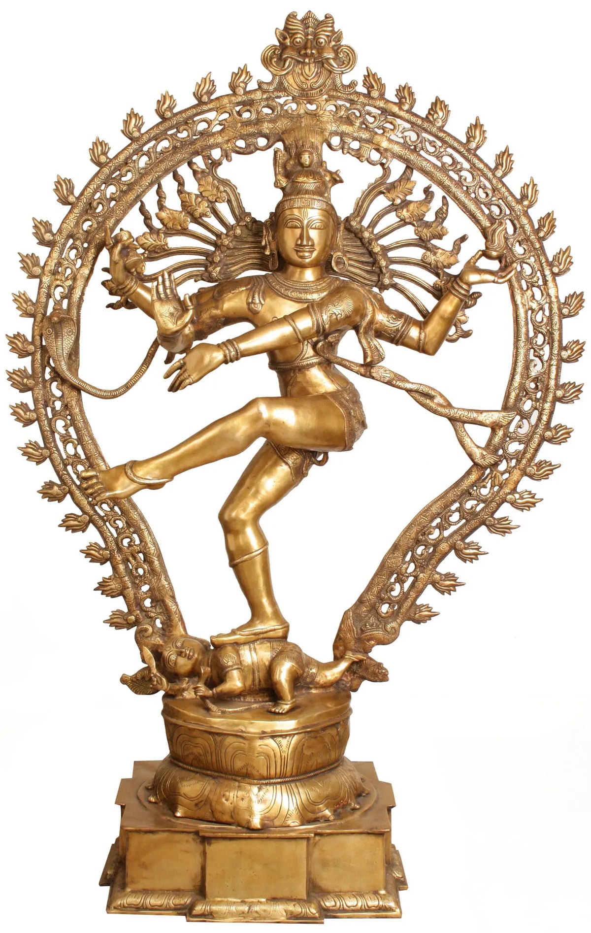 56" Large Size Large Nataraja In Brass | Handmade | Made In India