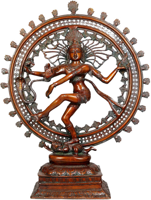 28" Nataraja Handmade Brass Statue for Home Decor