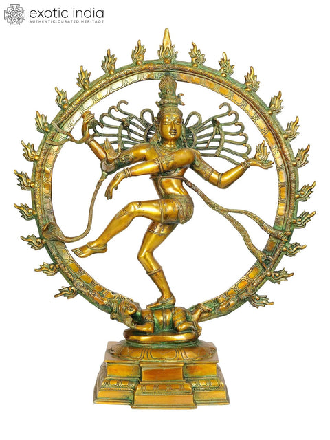 25" Shiva as Nataraja in Brass | Handmade | Made in India