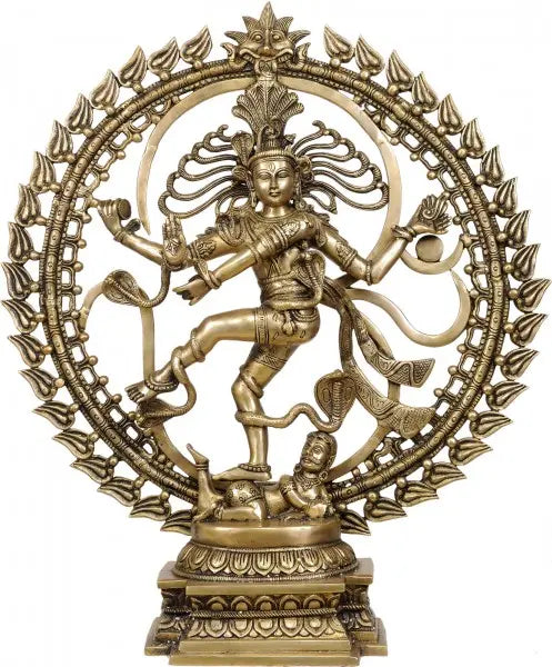 25" Nataraja Brass Statue Handmade for Home Decor