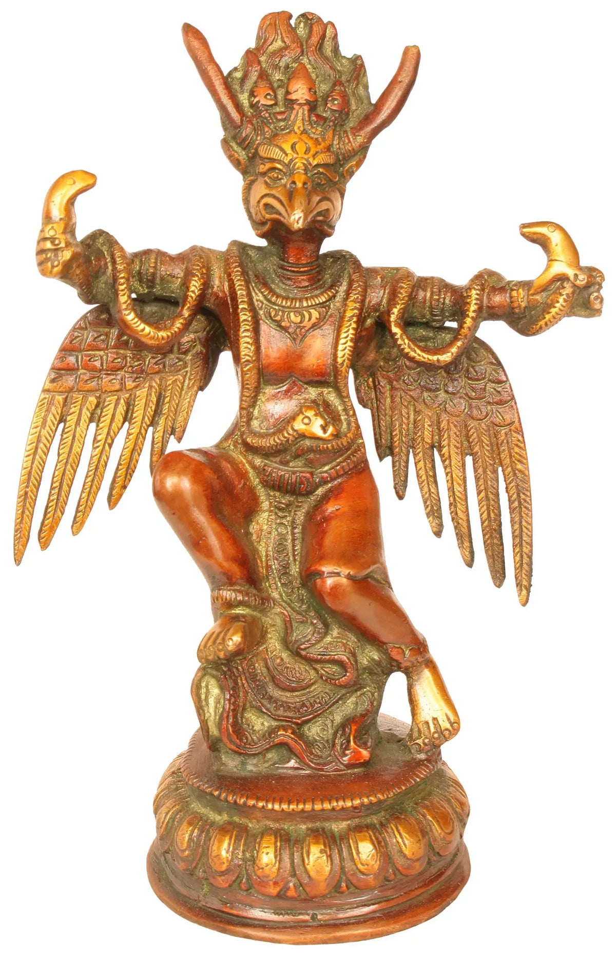 8" Garuda In Brass | Handmade | Made In India