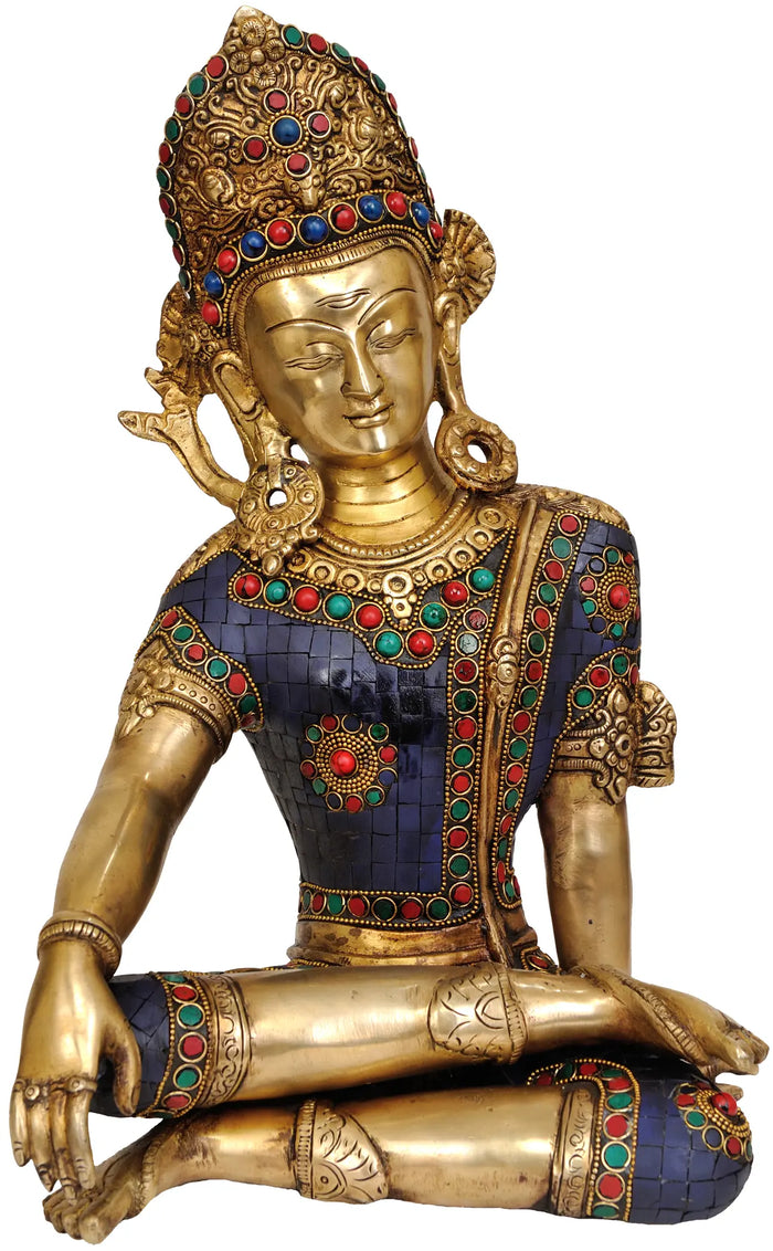 14" Bhagawan Indra In Brass | Handmade | Made In India