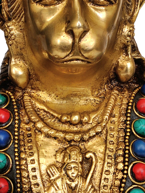 11" Hanuman Ji Brass Sculpture | Handmade | Made in India