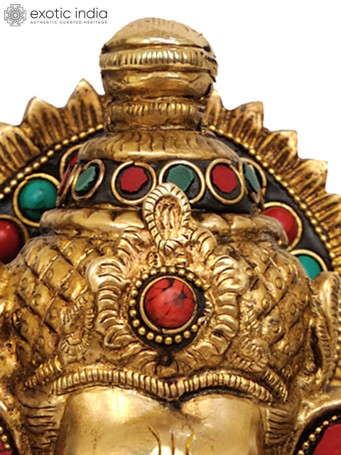 12" Bhagawan Ganesha Brass Statue | Handmade | Made in India