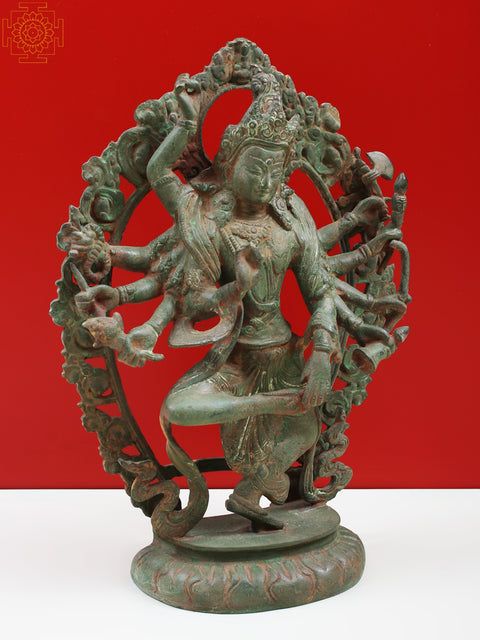 12" Dancing Shiva In Brass | Handmade | Made In India