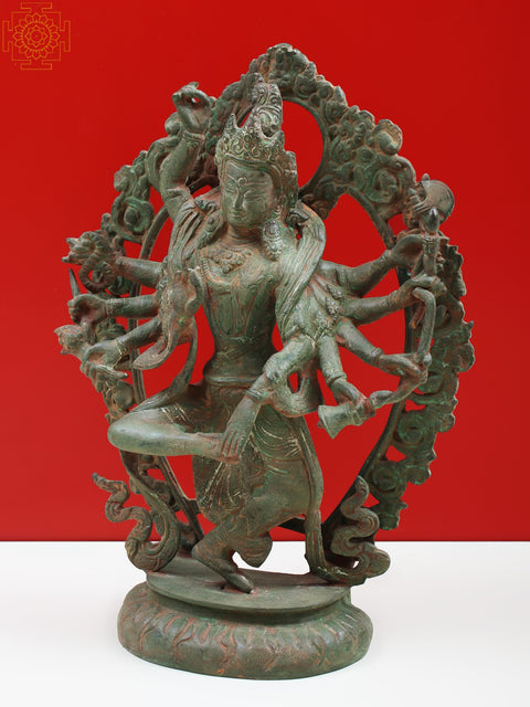 12" Dancing Shiva In Brass | Handmade | Made In India