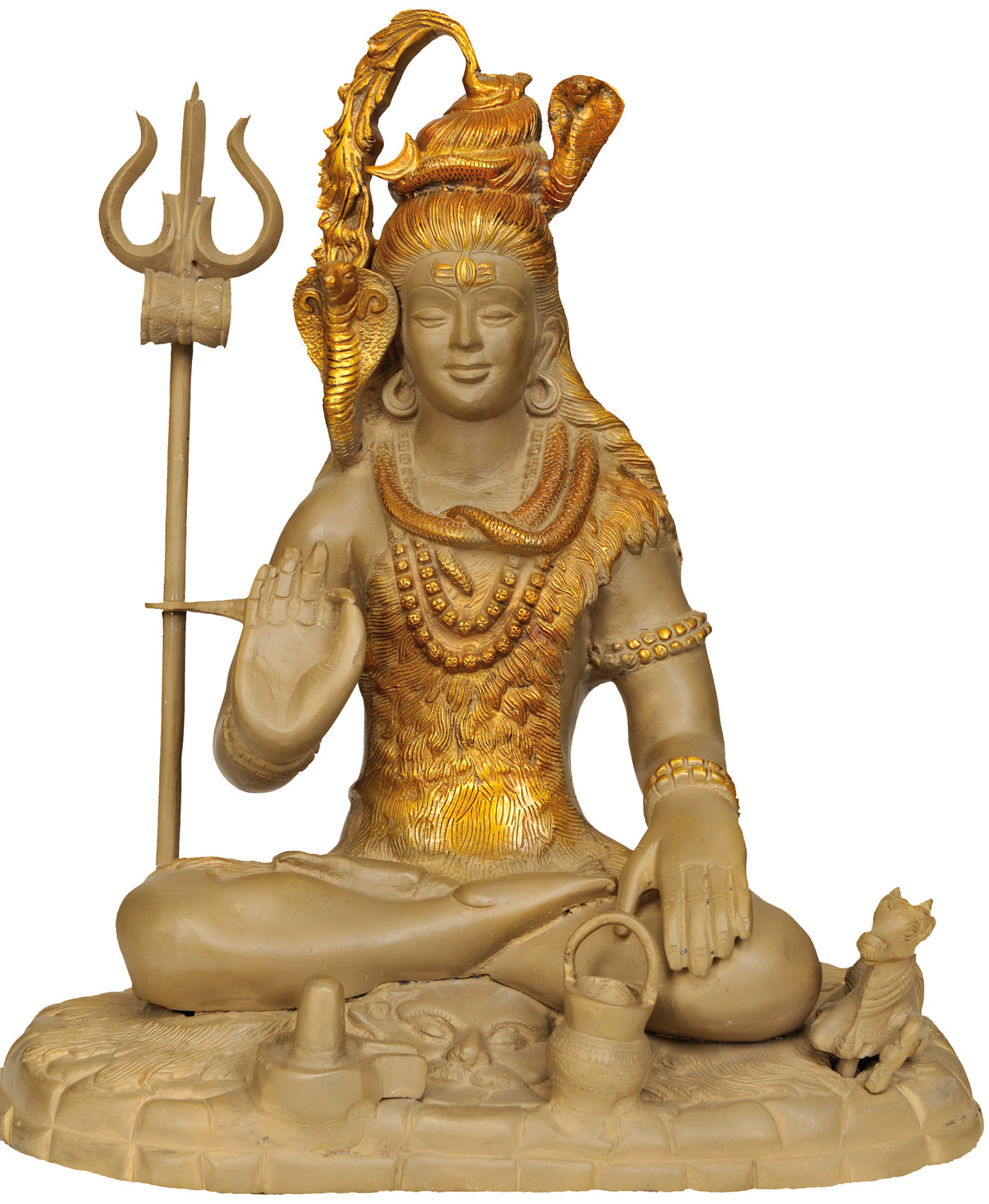 15" Gangadhara Shiva Handmade Brass Statue