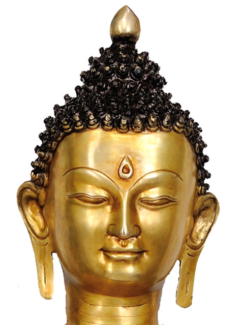 38" Large Size Finest Medicine Buddha Money Can Buy (Tibetan Buddhist Deity) In Brass | Handmade | Made In India